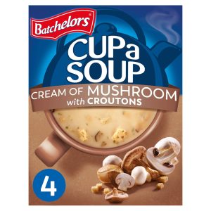 Batchelors Cup a Soup Cream of Mushroom 4Pk