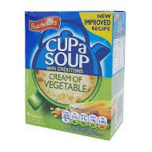 Batchelors Cup Soup Cream of Vegetable Soup with Croutons. 4 Sachets 122g