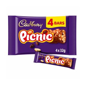 Cadbury Picnic Chocolate Bar Multipack 4X32G