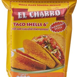 El Charro Taco Shells 6 inch, 10 piece. 165g