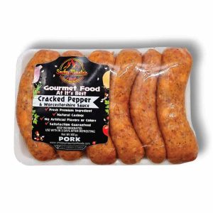 Smokey Mountain Cracked Pepper & Worcestershire Pork Sausage 500g